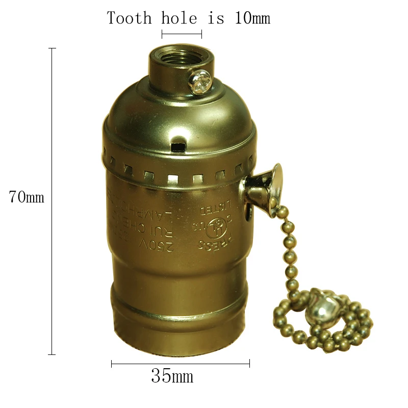 10 шт. винтажные алюминиевые патроны для лампочек Эдисона E27|pendant lamp base|lamp basesocket holder