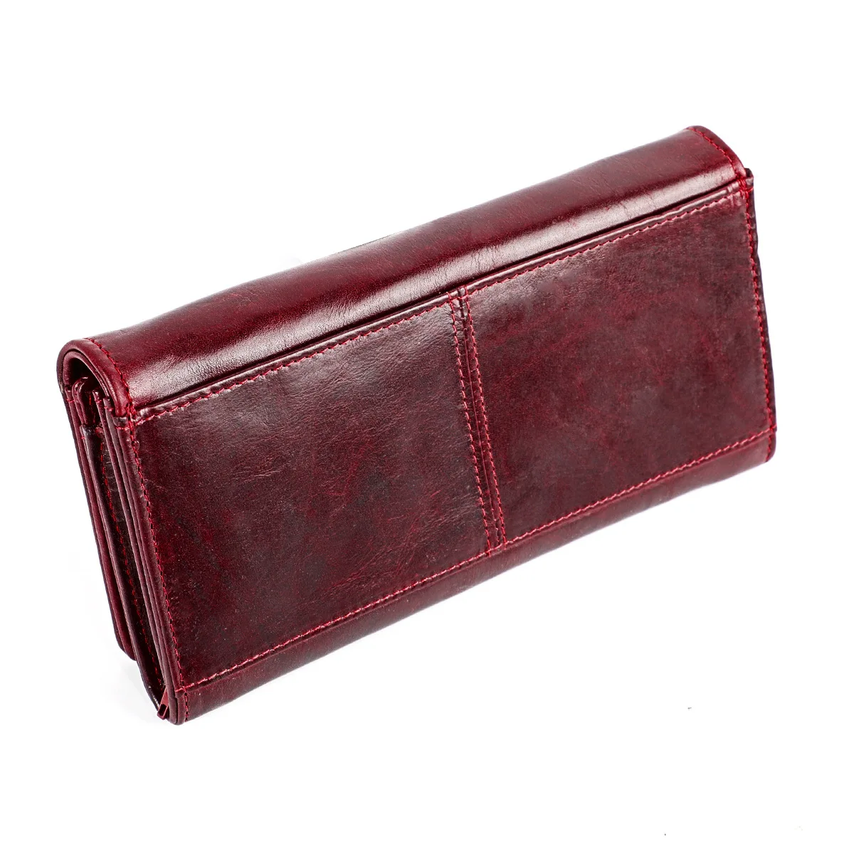 

BONAMIE 2019 Luxury Women Wallets RFID Genuine Leather High Quality Clutch Long Cowhide Wallet Zipper Fashion Female Purse Red