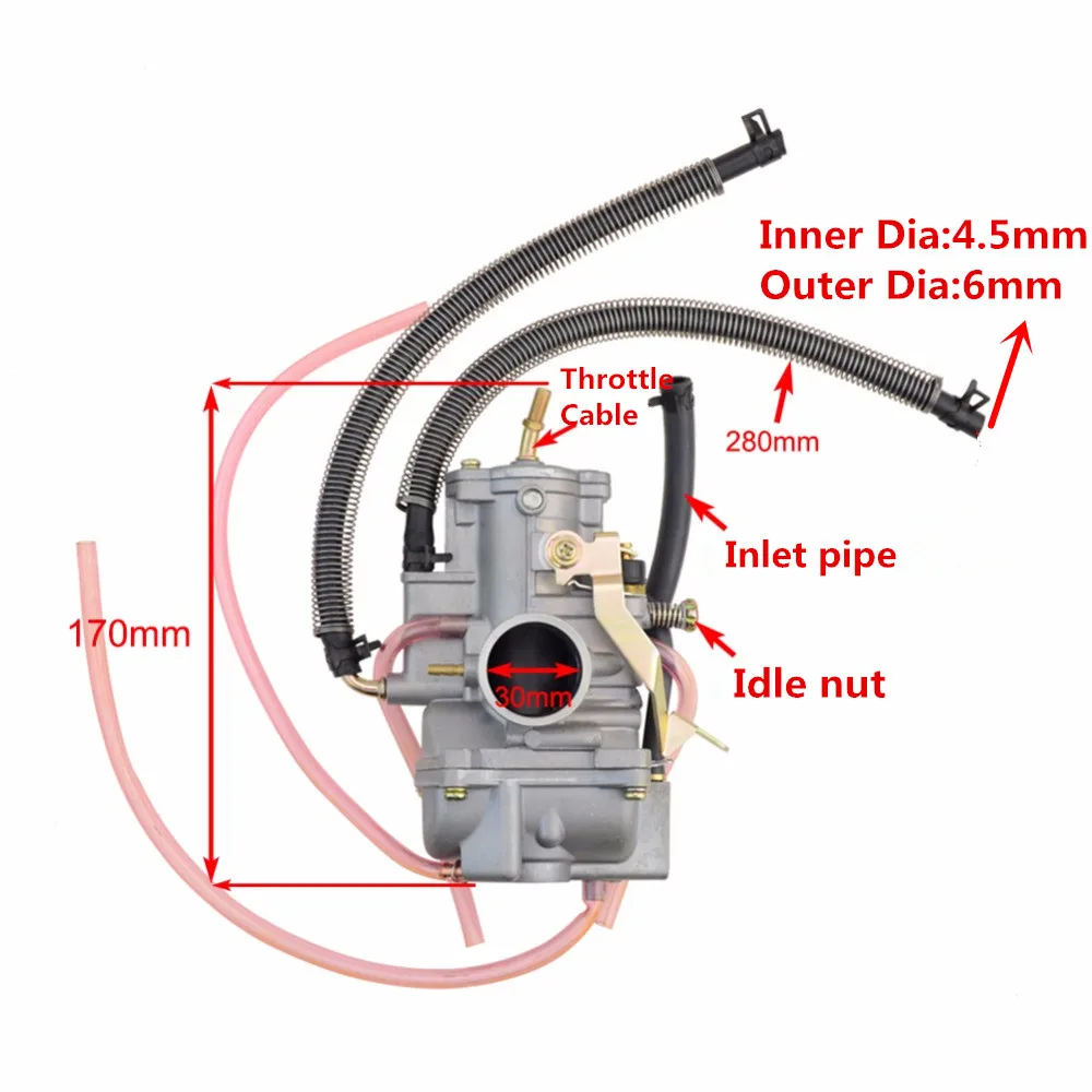 Карбюратор GOOFIT 30 мм для мотоцикла велосипеда N090 661|carb carburetor|30mm carbcarburetor 30mm |