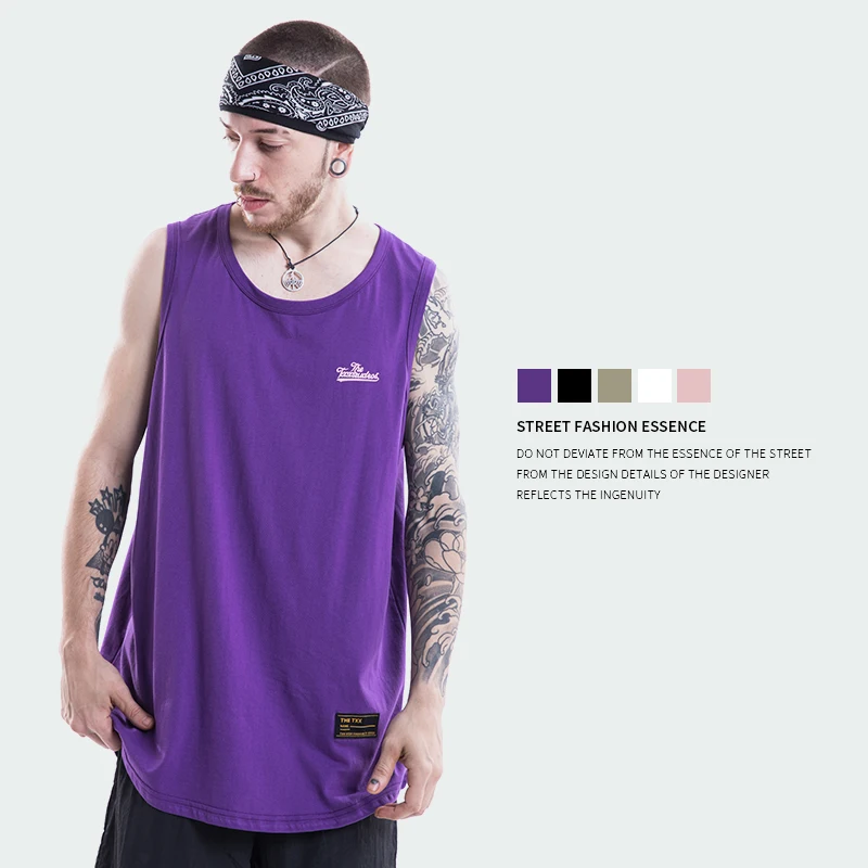 

THE TXX summer fashion tank tops big size man vests 5 colors