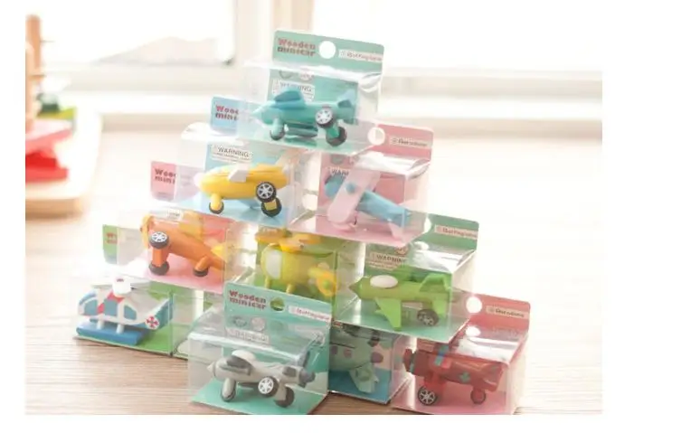 12 моделей детей деревянный самолет игрушки/дети мальчик любимый полный набор