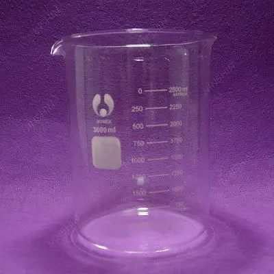 3000mL Glass Beaker Low Form Quality Item Lab Glassware | Канцтовары для офиса и дома