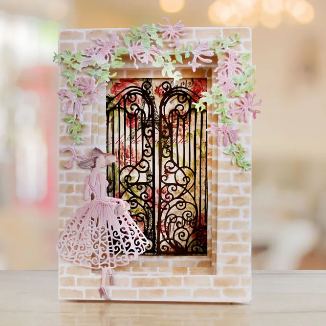 Металлические Вырубные штампы AddyCraft форма для вырезания 2 шт. дверь скрапбукинг