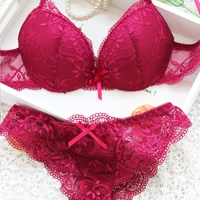 women lace bras lady cute sexy underwear satin lace embroidery bra sets with panties new style 70 75 80 b size