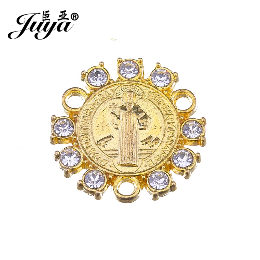 Соединитель JUYA God Bless You для изготовления ювелирных изделий 18 мм 15 шт. круглый