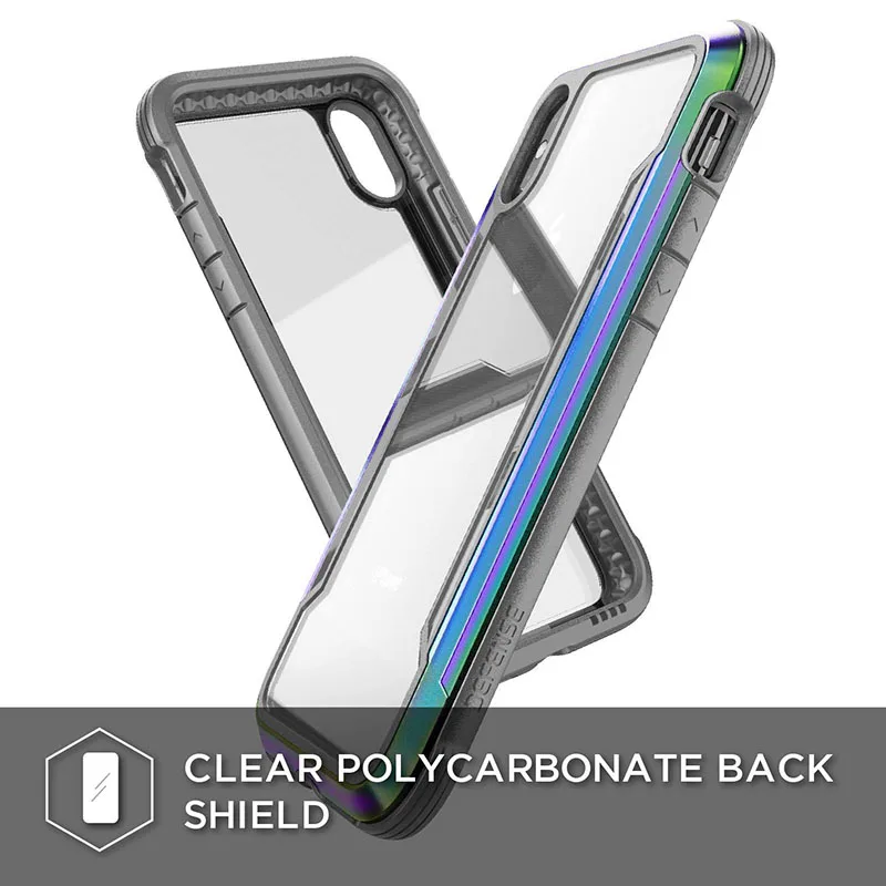 Чехол X-Doria Defense Shield для iPhone XR XS Max, военный класс, противоударный алюминиевый чехол для iPhone X XS Max, защитный чехол