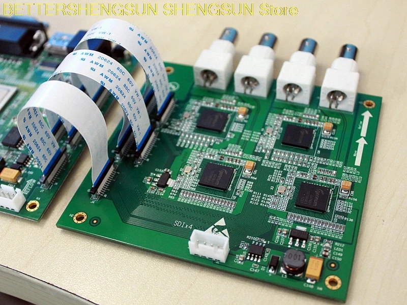 

HI3531 board 4xSDI 1080P coding board super large memory dual Gigabit Ethernet card with Nand