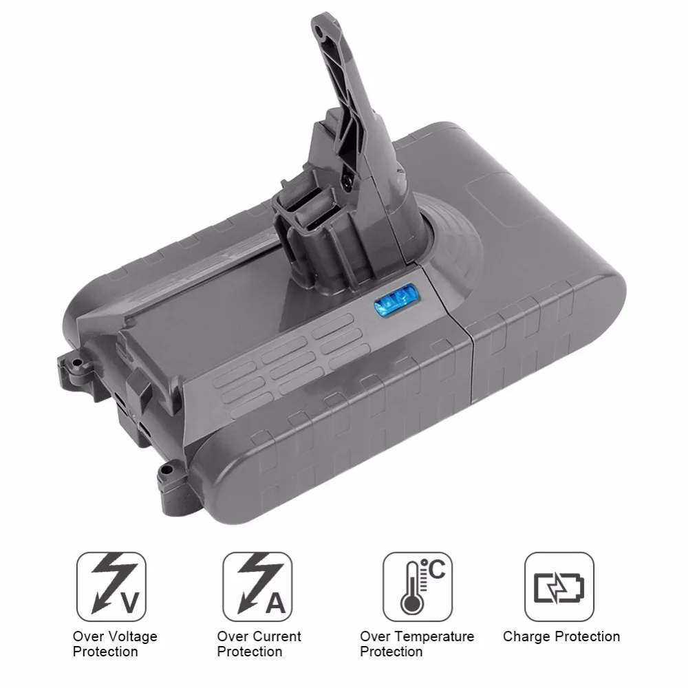 Для пылесоса dysonV8 Высокое качество Замена батареи 21 6 v 3500mah литий ионная