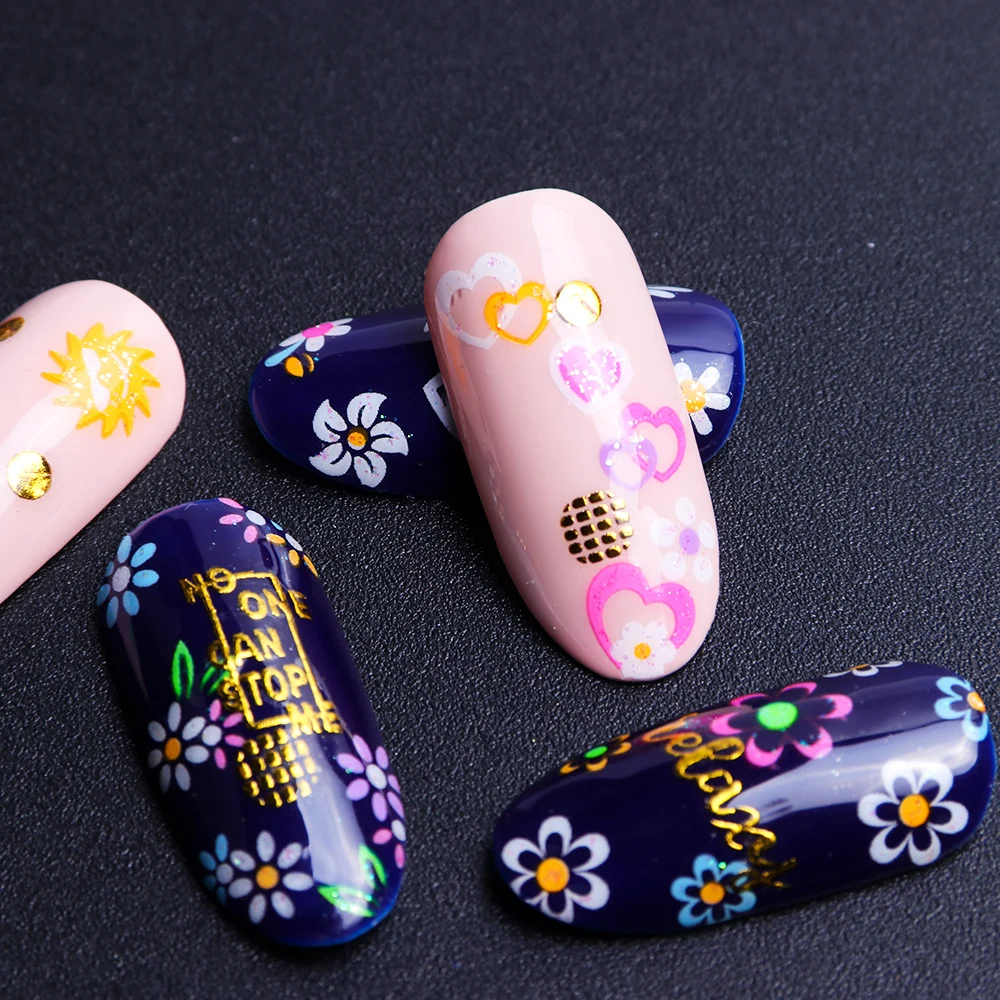 24 шт. флуоресцентные цветные наклейки для ногтей | Красота и здоровье