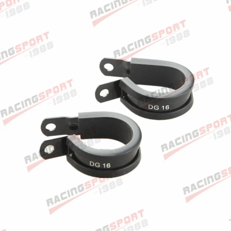 

2PCS Aluminum Rubber Cushioned Clamp ID 25.4mm AN12 Vacuum Hose black