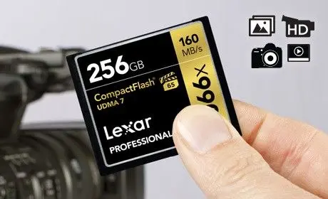 Lexar Профессиональный 160 МБ/с. 1066x CF устройство чтения карт памяти на 32 Гб 64 Гб 128 ГБ 256 VPG-65 CompactFlash карты памяти для 3D 4K видео в формате Full HD DSLR Камера