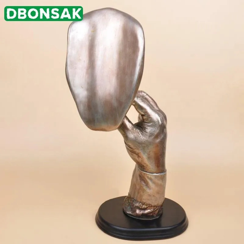 Ретро медитаторы абстрактная скульптура человек курить сигару Творческий лицо