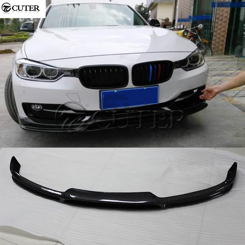 Стандартный бампер F30 3D стиль передний спойлер из углеродного волокна для BMW 3
