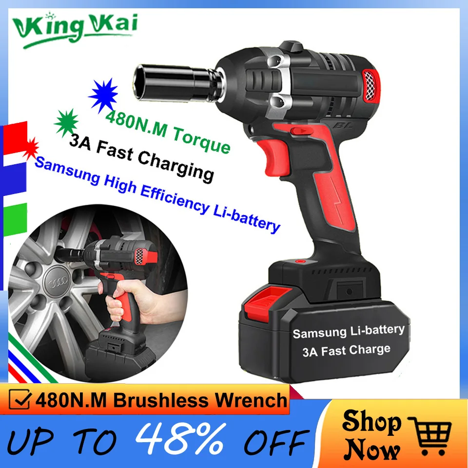 Аккумуляторная ударная дрель Y 480N/M 1/2 дюйма|electric wrench|impact wrench electriccar electric impact |