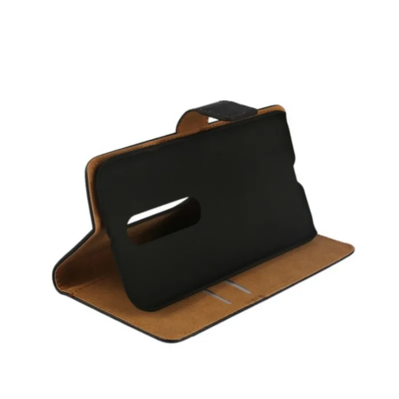 1PCS Fashion Black Genuine Leather Slot Stand Pouch Covers Case for Motorola Moto G 3rd Gen XT1552 ID Card Holder | Мобильные