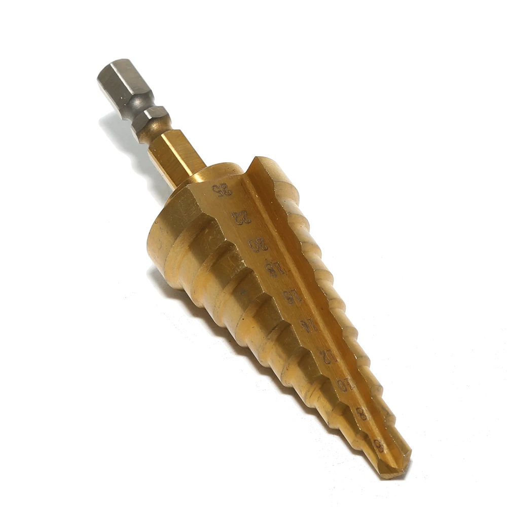 Ступенчатое Коническое сверло с шестигранным титановым покрытием инструмент