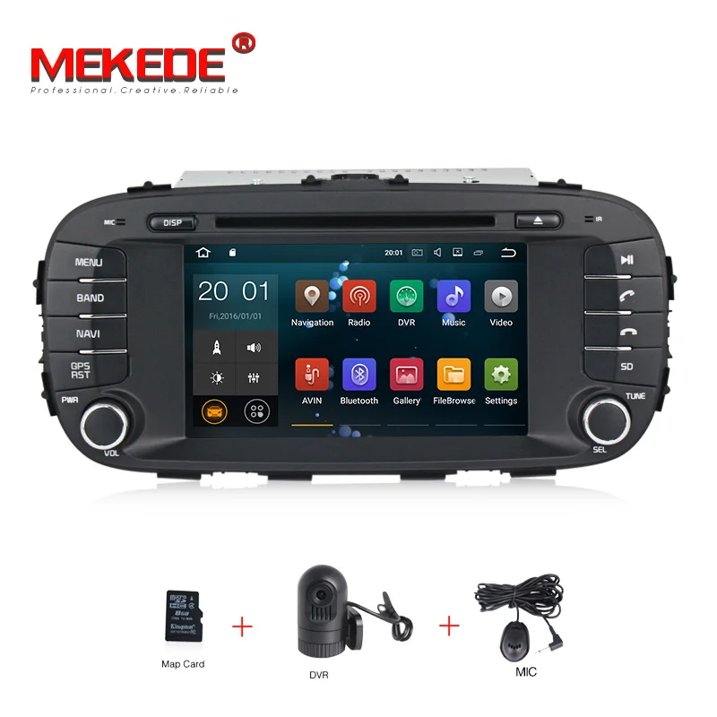 car dvd DVR HD 1024x600 PX30 " чистый Android 9,0 2+ 16G Автомобильный gps-навигатор для Kia Soul 2013- BT автомобильный Радио dvd cd wifi - Цвет: car dvd DVR