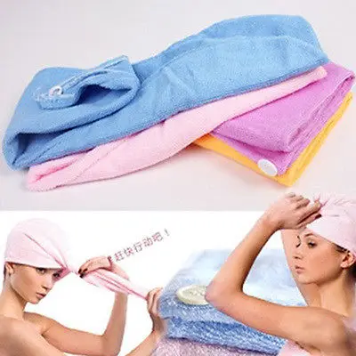 1 шт. микрофибры волосы Обёрточная бумага Полотенца сушки Для ванной Spa глава