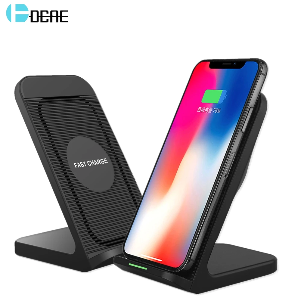 Беспроводное зарядное устройство DCAE QI подставка для iPhone 11 XS Pro Max XR X 8 10 Вт быстрая