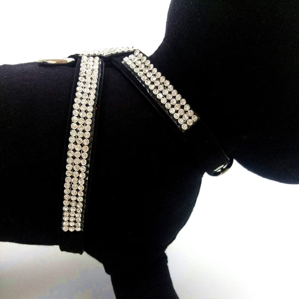 Жгуты для собак и кошек роскошные блестящие стразы Шипованная шлейка мягкая