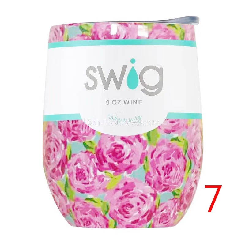 7-12oz Стаканчики для вина, бокалы для шампанского, 6 унций, 12 унций, камуфляжные стаканчики с крышками, термос из нержавеющей стали для пива, термос с вакуумной изоляцией - Цвет: 7-12oz