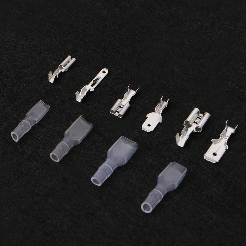 OOTDTY 270Pcs Female &amp Male Spade Connectors Wire Crimp Terminals Set 2.8mm 4.8mm 6.3mm | Обустройство дома