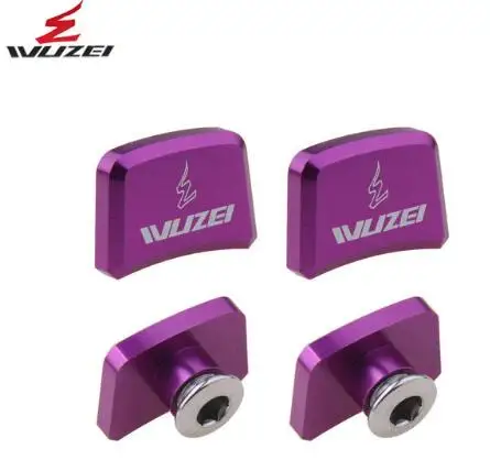 purple 4 шт. цепной болт горный велосипедная Звездочка украшения винты CNC 7075 MTB велосипедный дисковой винт для шатун со звездами для велосипеда аксессуары - Цвет: purple
