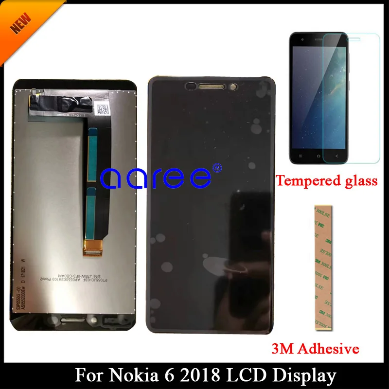 100% протестированный ЖК-дисплей класса AAA для Nokia 6 2018 TA-1045 ЖК-экран с сенсорным