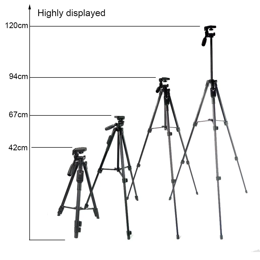VCT5208 42 120 см легкий штатив для селфи с пультом Bluetooth iPhone 7 6s Plus Samsung Mi Android|selfie tripod|tripod