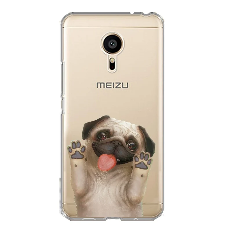 Printed Soft Clear TPU Phone Case For meilan MX6 pro6 U20 U10 A5 M5 M5S E E2 Dog Cat Silicone Painted Fundas Cover Free Shipping | Мобильные