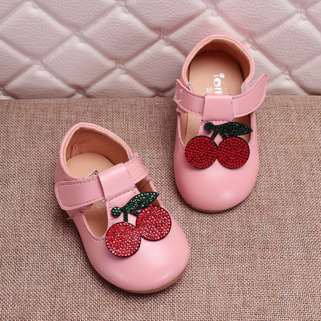 MUQGEW Baby Girls Shoes Toddler Infant Kids Elegant Flower Single Princess Casual Shoes Children Leather Shoes For Girls 3Y-8Y - Цвет: H