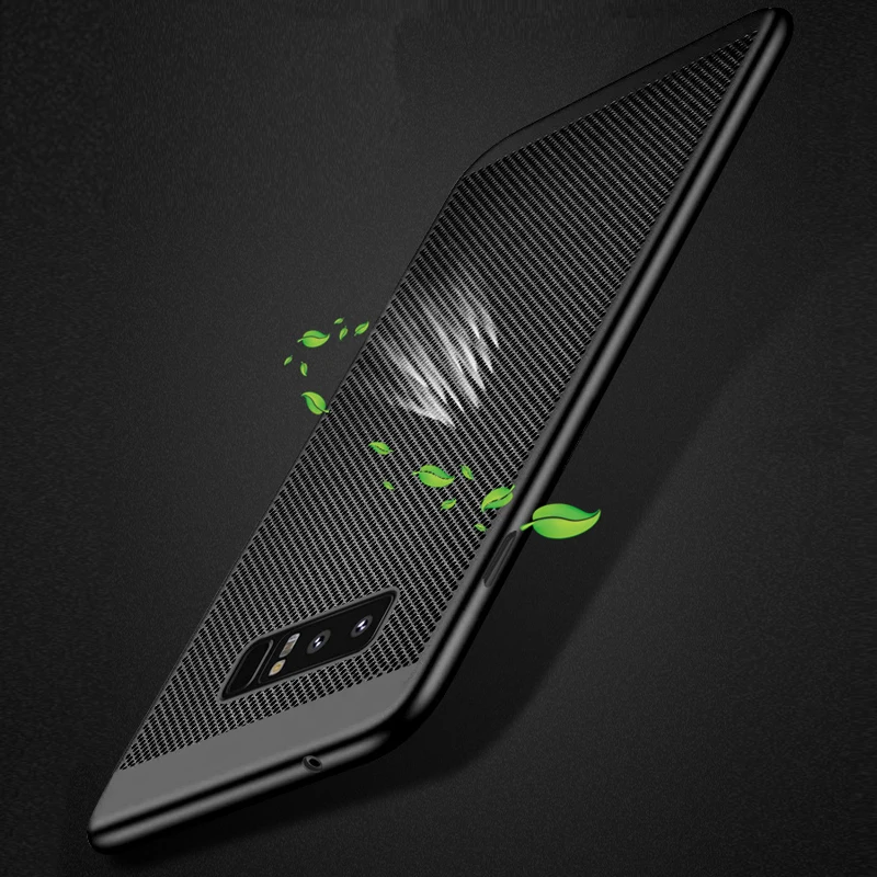 YueTuo luxury hard plastic radiating battery back cases etui coque cover case for samsung galaxy note 8 note8 phone accessories | Мобильные