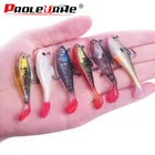 Proleurre Мягкая приманка для джиггинга, рыболовные приманки 80 мм11,5 г 50 мм3,5 г, свинцовая головка, джиг, рыба, плавающий Т-образный хвост, приманка для морского окуня, рыболовная снасть