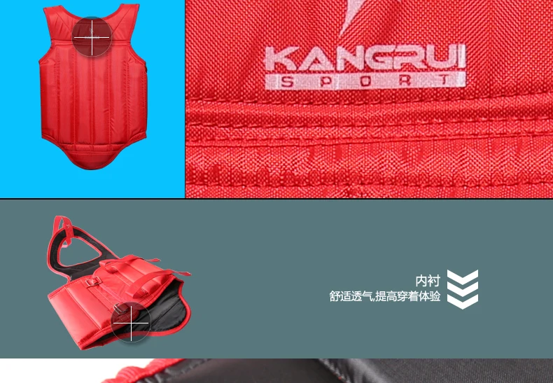 KANGRUI Высокое качество Оксфорд нагрудная защита Sanda/Teakwondo/бокс/Муай Тай ММА защита груди