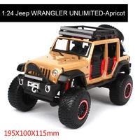 maisto 124 jeep wrangler unlimited diecast model metal suv vehicle play collectible models off road vehicle toys for gift