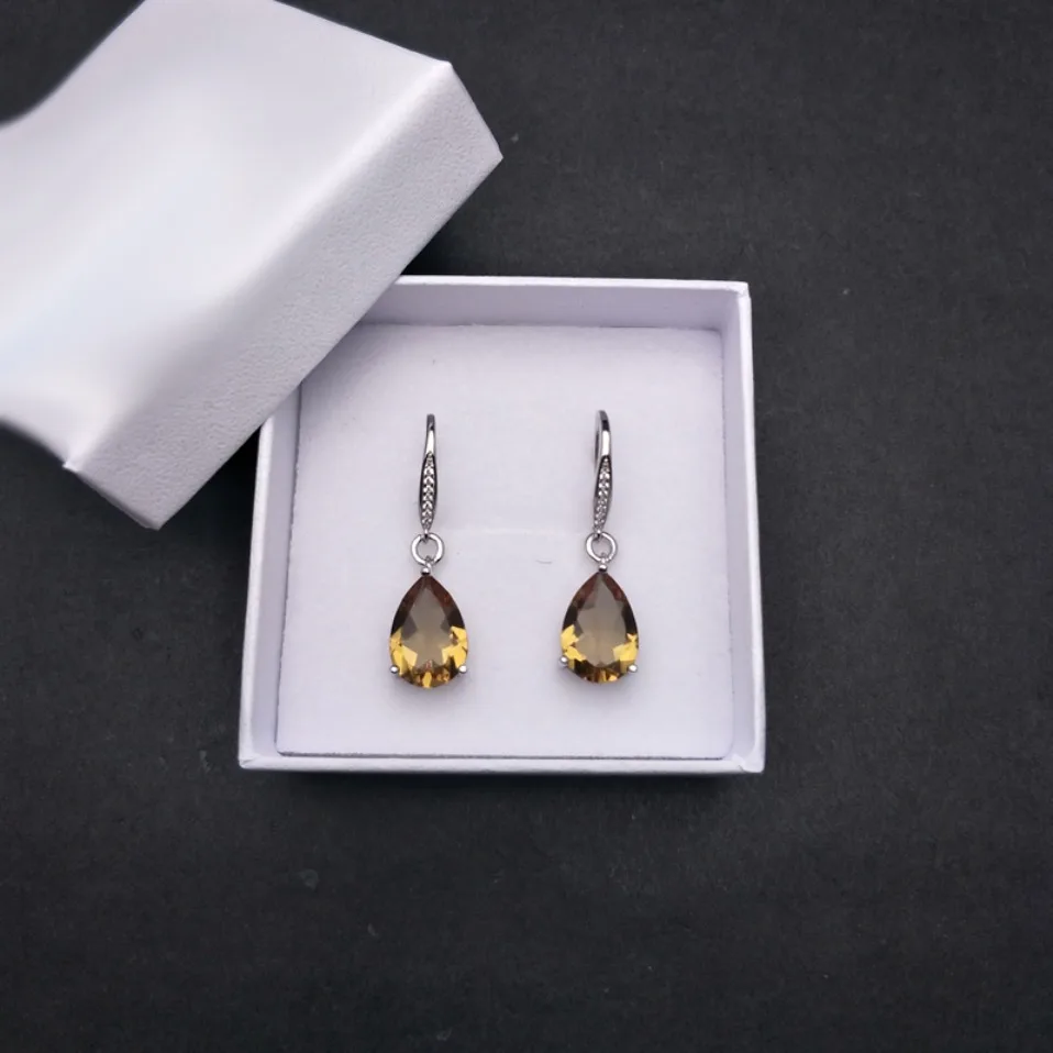 Bolai diaspore dangle earrings 925 sterling silver color change zultanite fine jewelry ear drop for women great gift