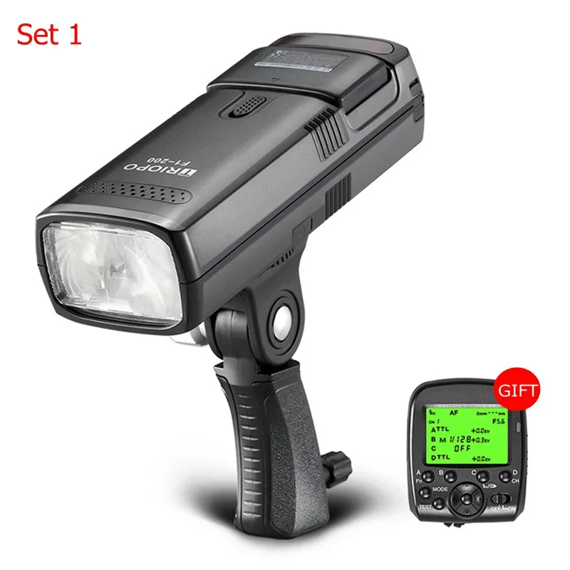 TRIOPO F1 200 ttl 2 4G HSS 1/8000 s Карманный открытый свет вспышки 200Ws с G1 триггером 2900 mAh