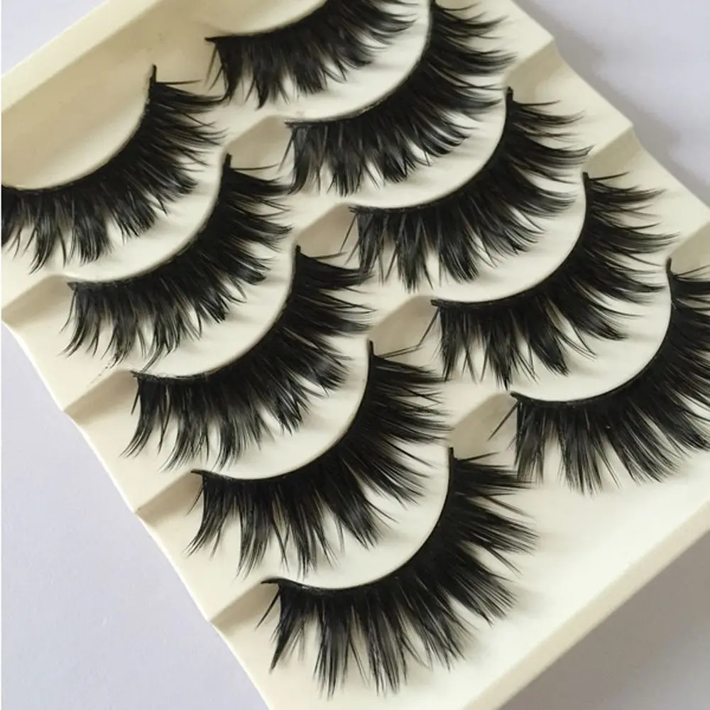 Новинка модные натуральные накладные ресницы 3D Beauty Fashion 5 пары/компл. инструменты