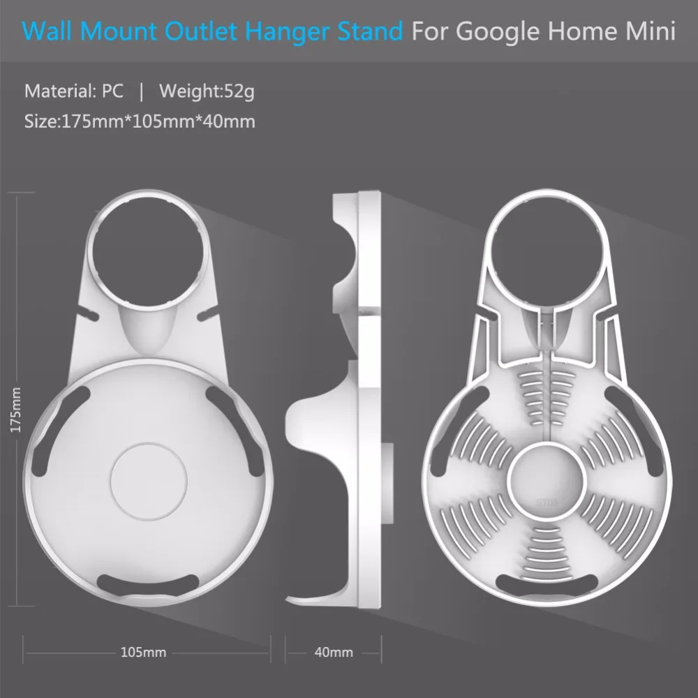 Новая розетка настенное крепление подставка вешалка для Google Home мини голосовые