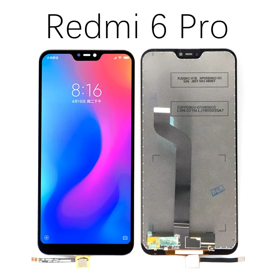 Оригинальный высококачественный Redmi 6 ЖК дисплей сенсорный экран для Note Pro