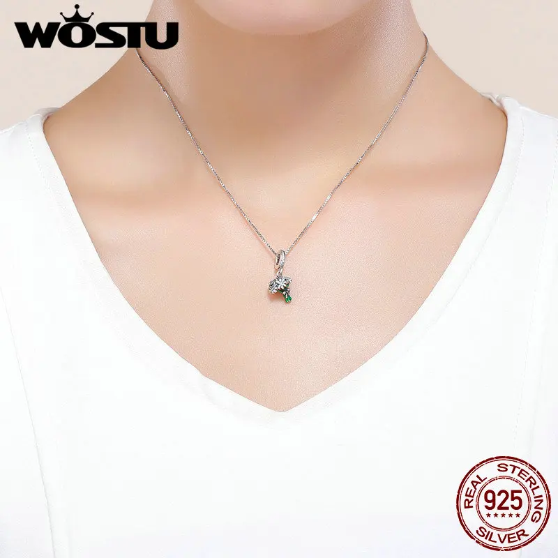 WOSTU ювелирные изделия из стерлингового серебра 925 пробы цветок ромашки