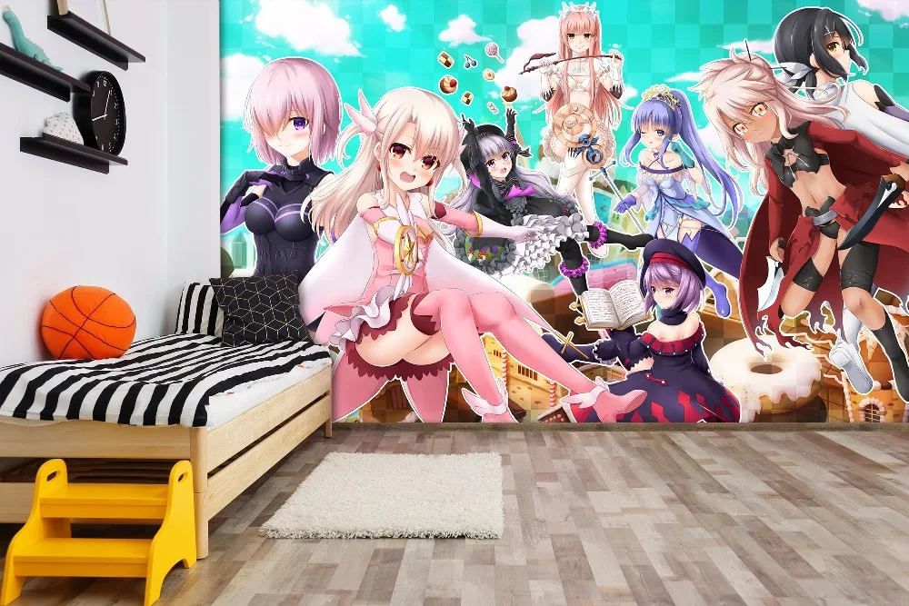 

[Self-Adhesive] 3D Cartoon Campus Magic Team 88 Japan Anime Wall Paper mural Wall Print Decal Wall Murals