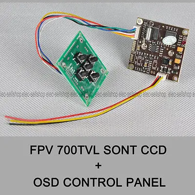FPV 700TVL Sony Super HAD II CCD WDR плата мини RC камера + OSD панель управления 3 6 мм объектив для