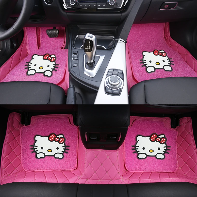 Женская мода для девочек милые Мультяшные коврики hello kitty 5d на заказ