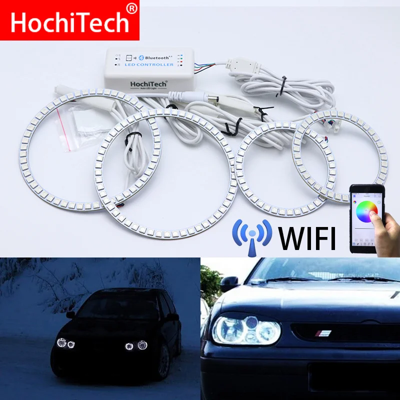 Беспроводной RGB многоцветный светодиодный дневной свет Angel Eye с Wi Fi дневное