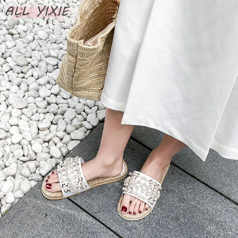 Все YIXIE2019 летние новые женские сандалии и шлепанцы модные дикие повседневные