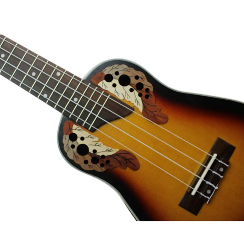 23 дюймов компактный Ukelele Гавайские гитары укулеле Гавайский Красный Закат