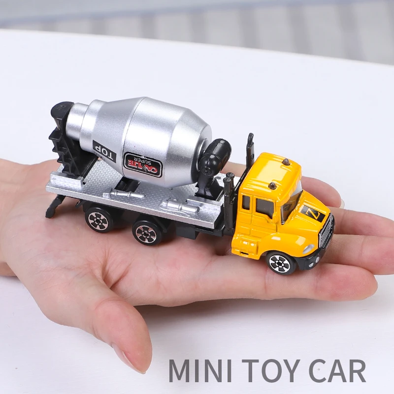 1:64 Mini Toys Cars Model Alloy Plastic Diecasts Engineering Car Display Stand Gift For Kids Children |