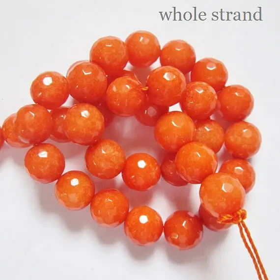 10 мм граненые манго Танго кварца-круглые цветные кварцевые бусины полу