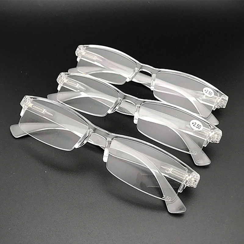 

Новинка, прозрачные полимерные линзы HD.space 20 шт./лот, небьющиеся очки для чтения, сверхлегкие пресбиопические очки с защитой от капель